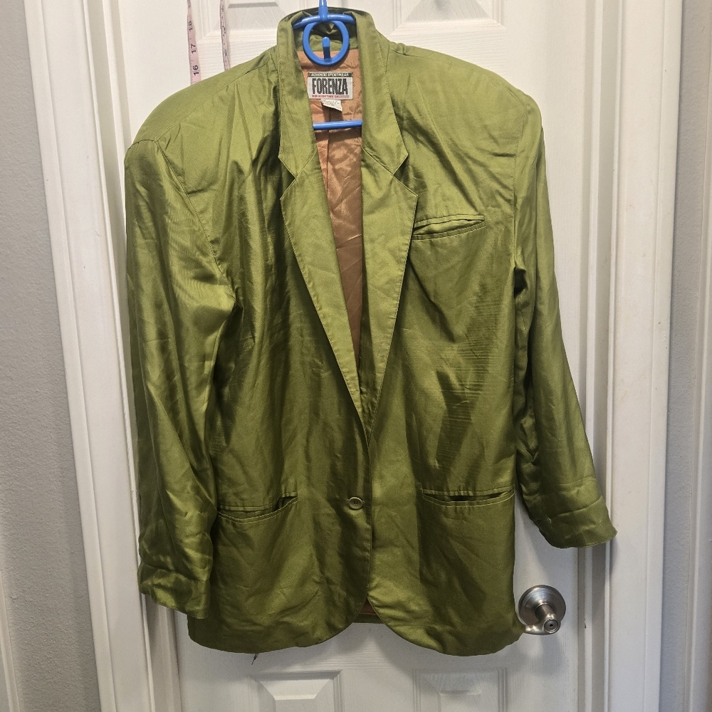Forenza vintage '80s silk blazer size s